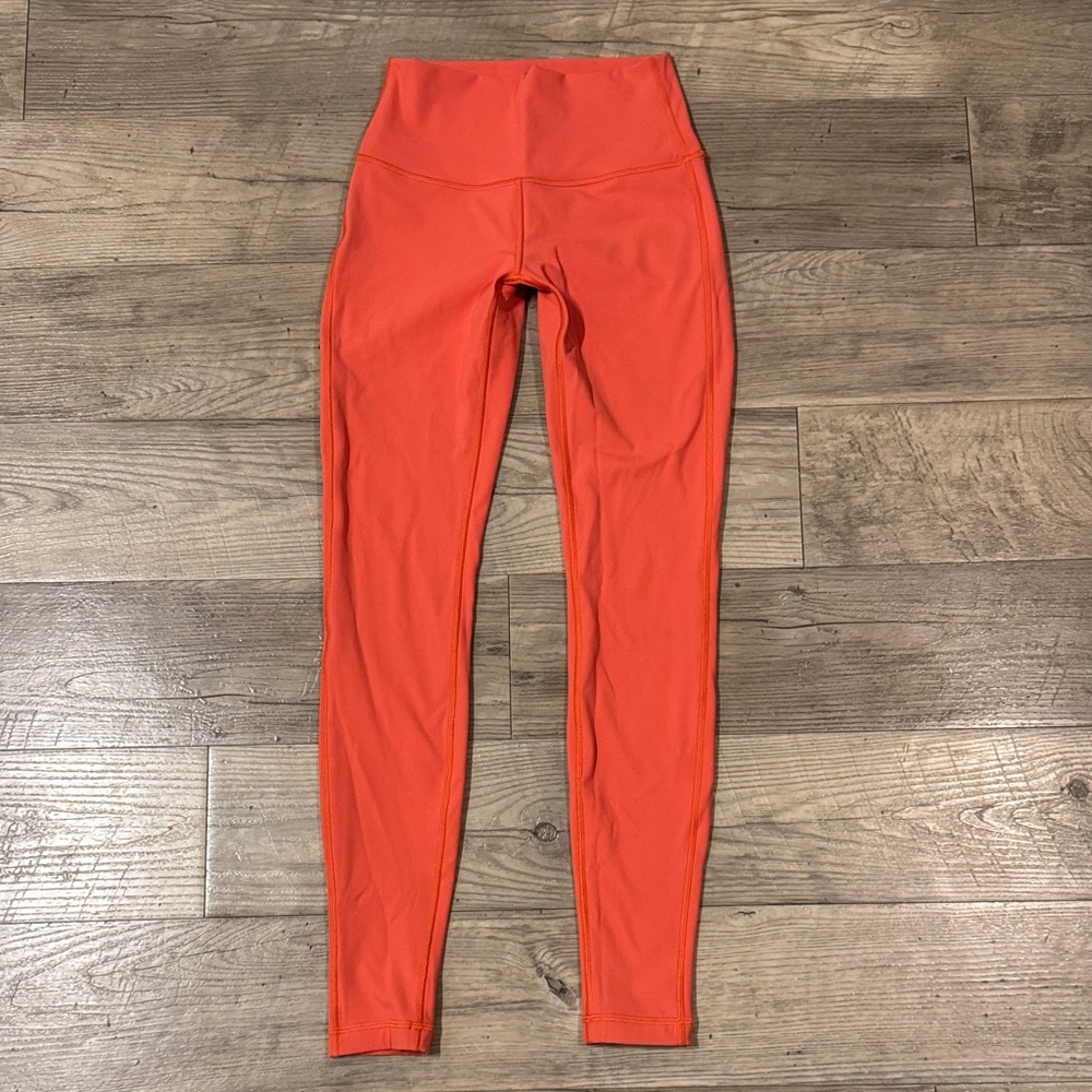 lululemon athletica Coral/Orange High-Rise Leggings